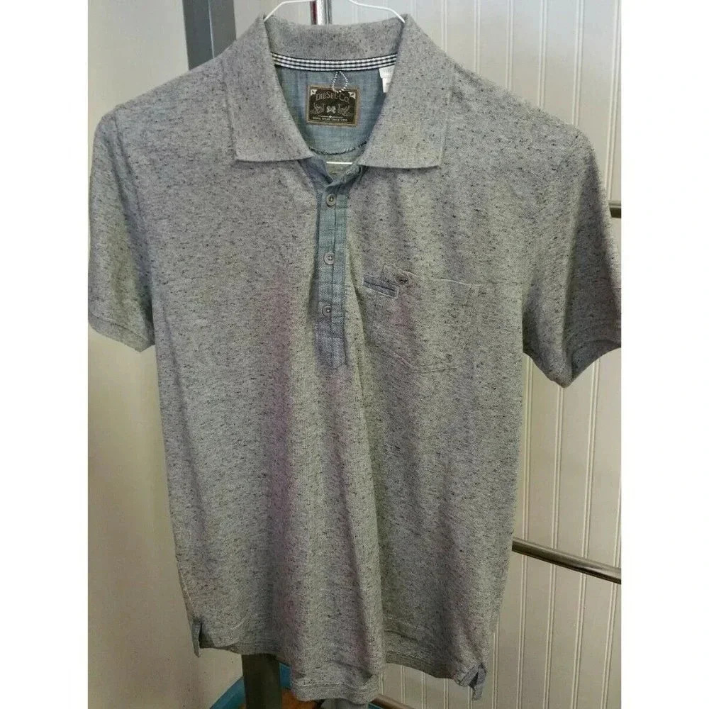 Diesel Co Men's Short Sleeve Polo Golf Shirt Solid